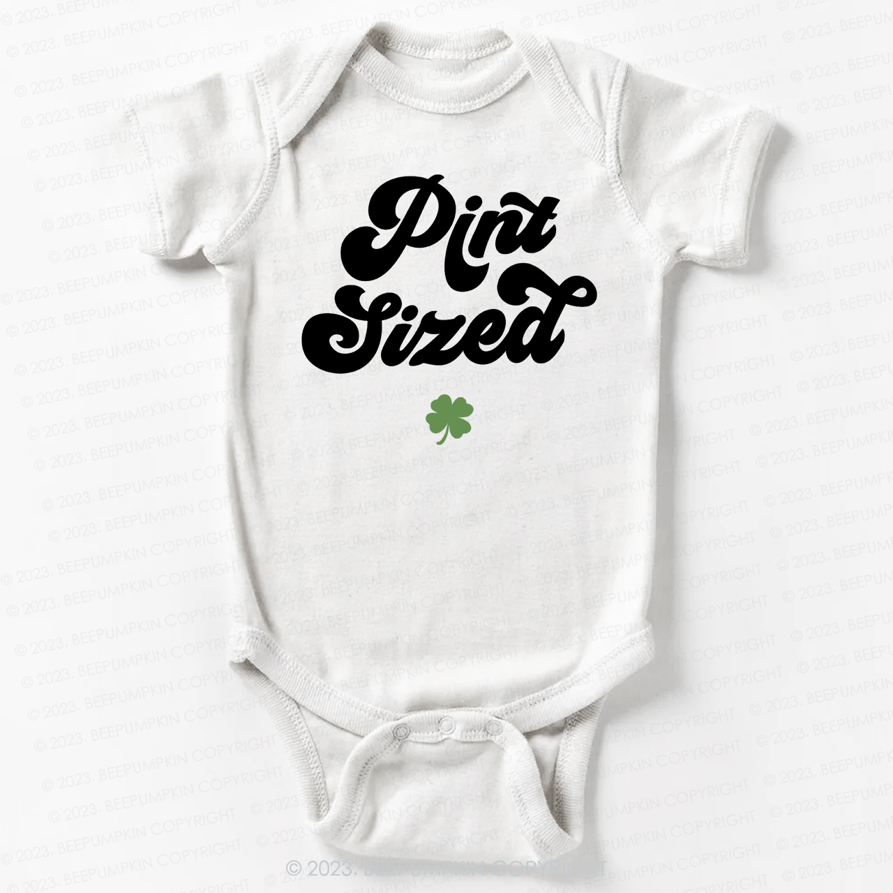 Pint Sized St.Patricks Day Bodysuit For Baby