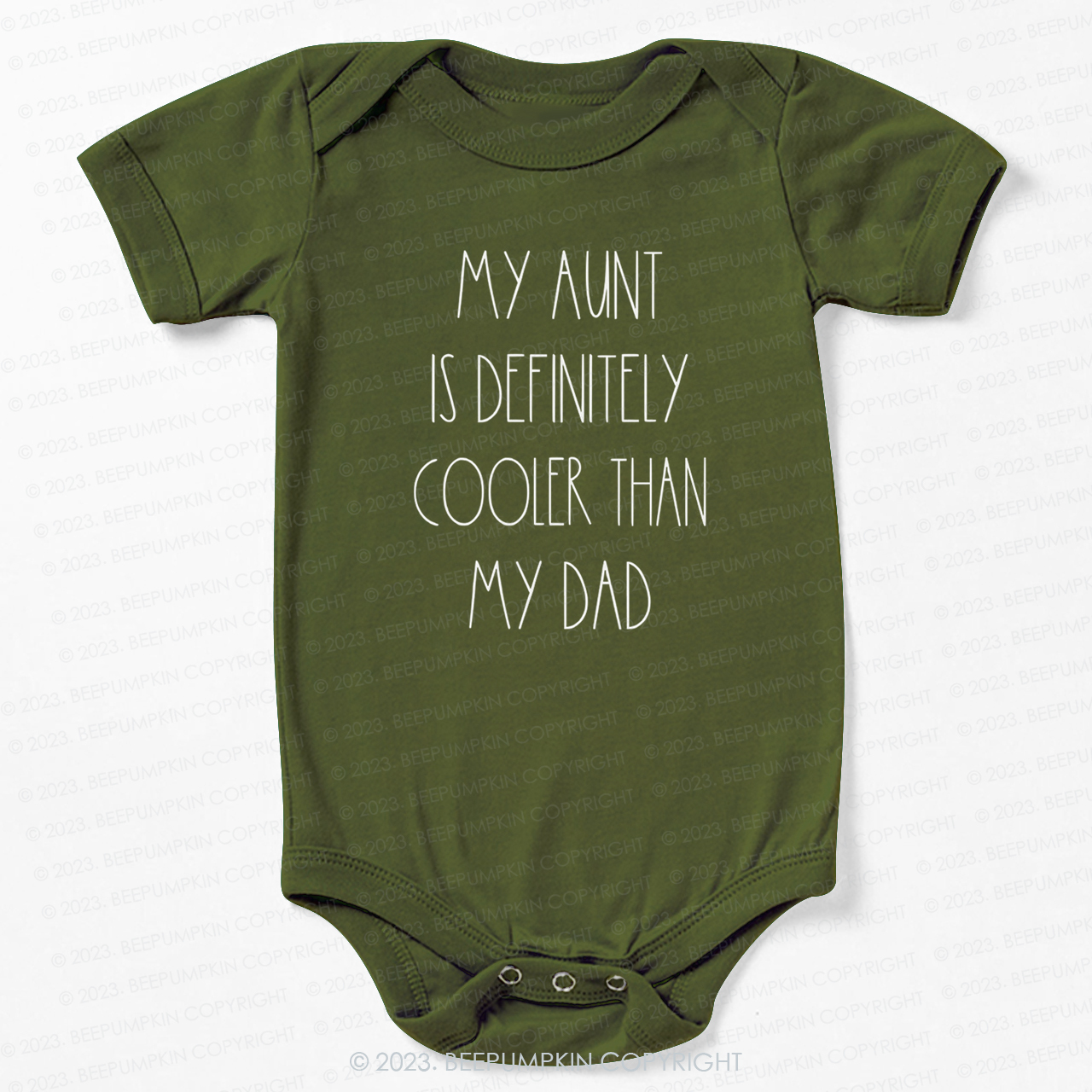 My Aunt Is Definitely Cooler Than My Dad Bodysuit For Baby
