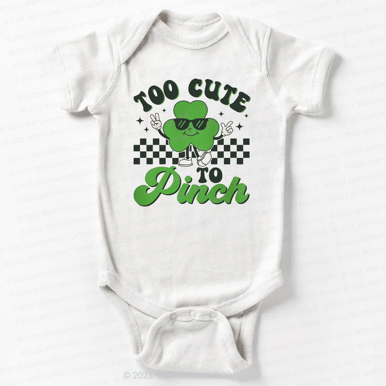 Too Cute To Pinch St.Patricks Day Bodysuit For Baby
