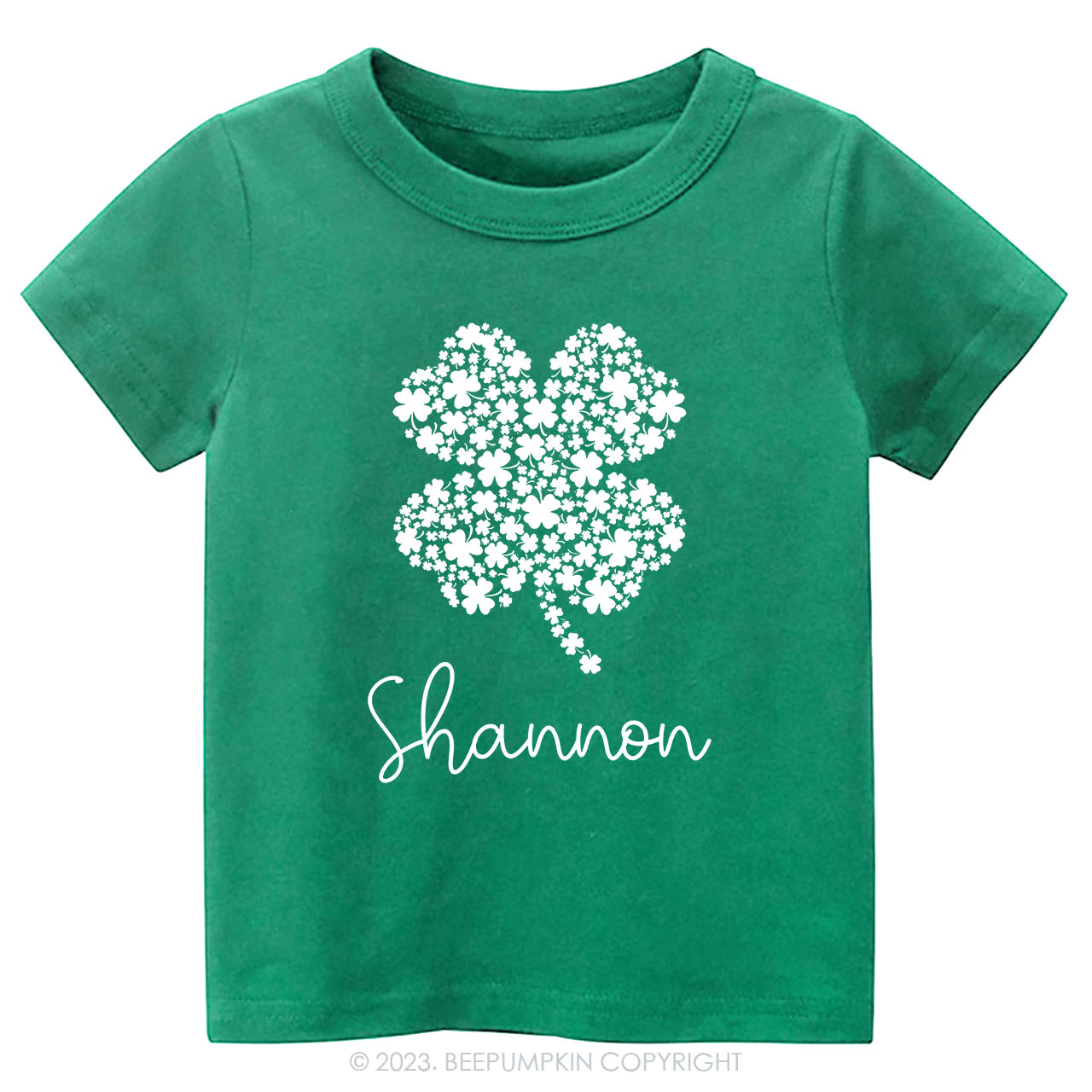Personalized Cute Shamrock St.Patricks Day -Toddler Tees