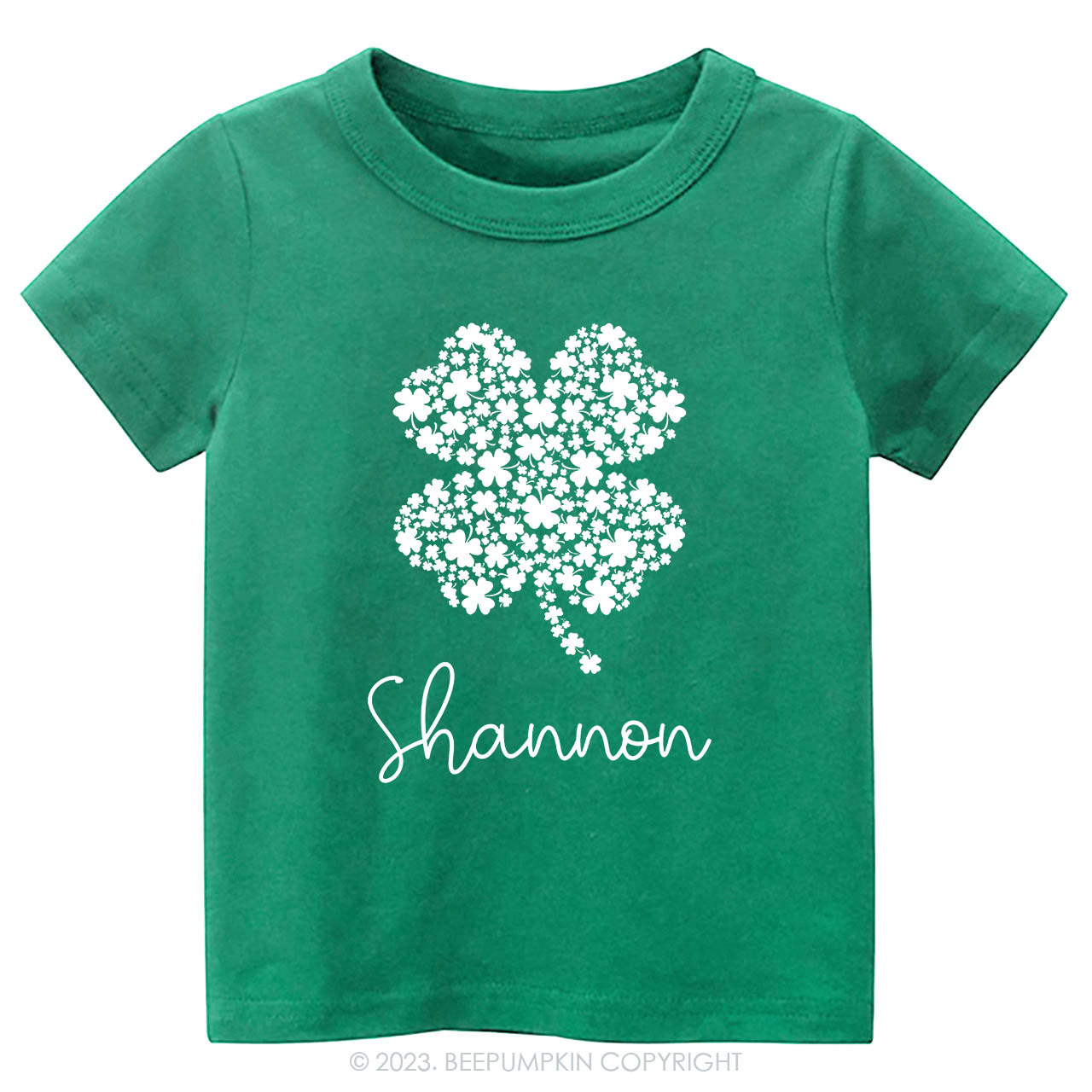 Personalized Cute Shamrock St.Patricks Day -Toddler Tees