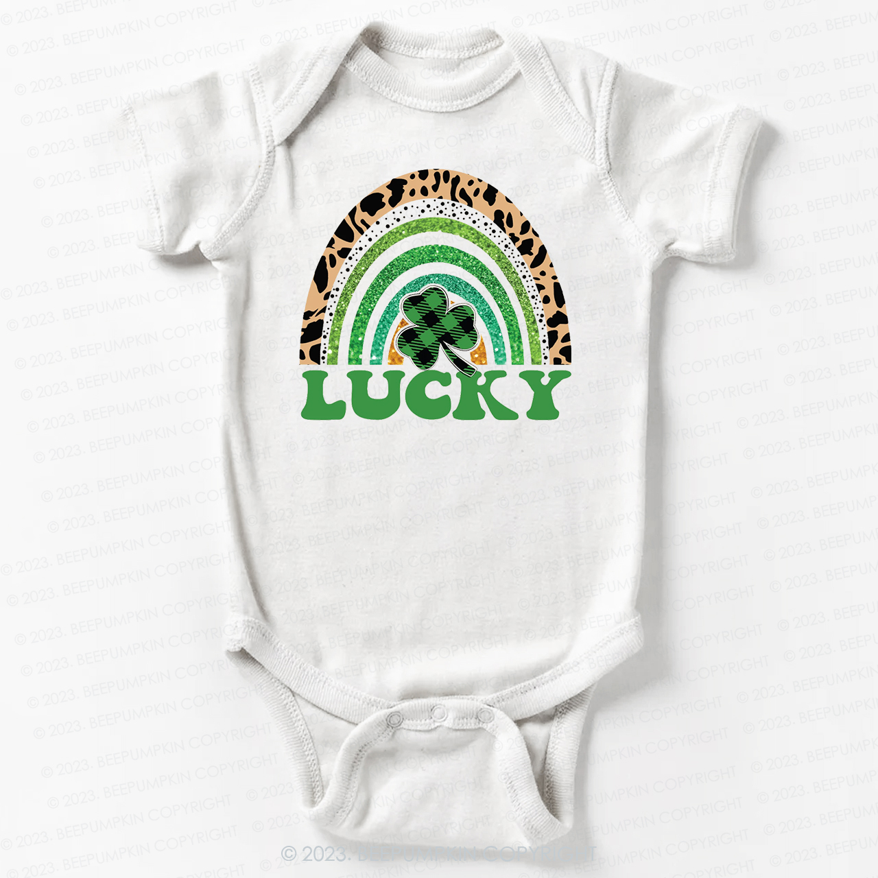 Lucky Rainbow St.Patricks Day Bodysuit For Baby