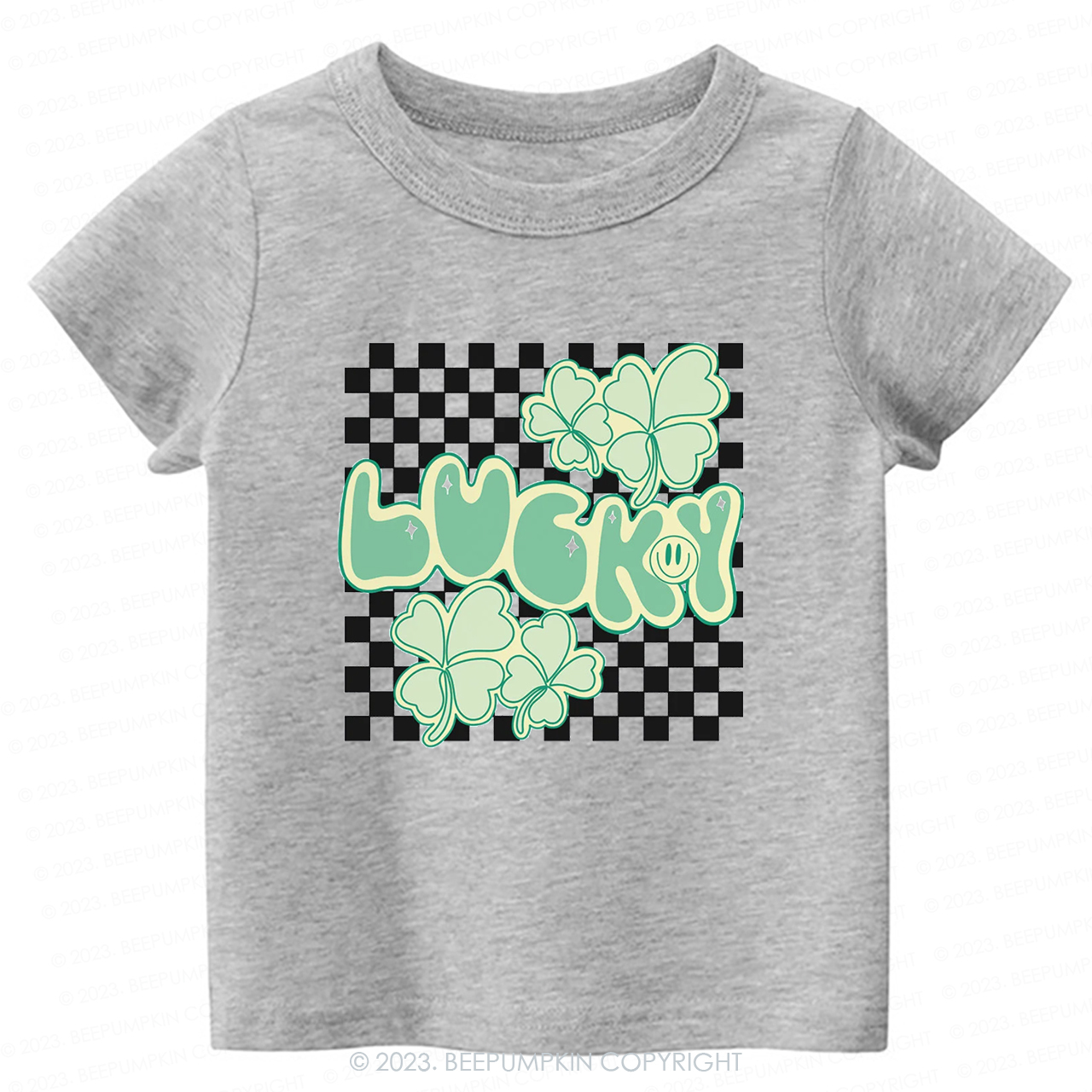 Retro Lucky Clover Leaf St.Patricks Day -Toddler Tees
