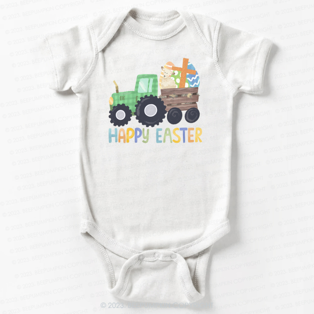 Tractor Easter Egg Hunt Bodysuit For Baby