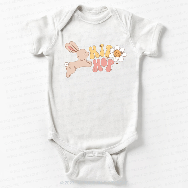 Groovy Easter Hip Hop Bunny Bodysuit For Baby