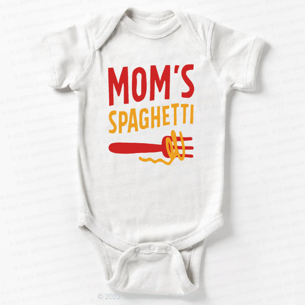 Mom's Spaghetti Bodysuit For Baby