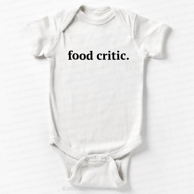 Food Critic Bodysuit For Baby