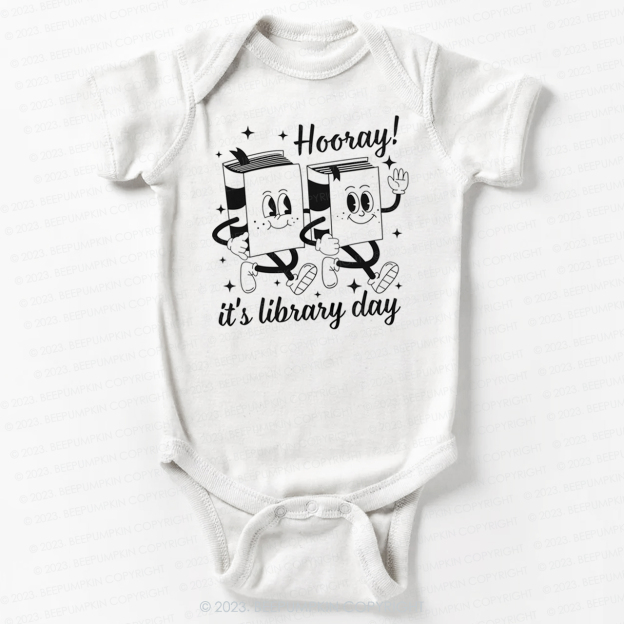 Hooray It's Library Bodysuit For Baby