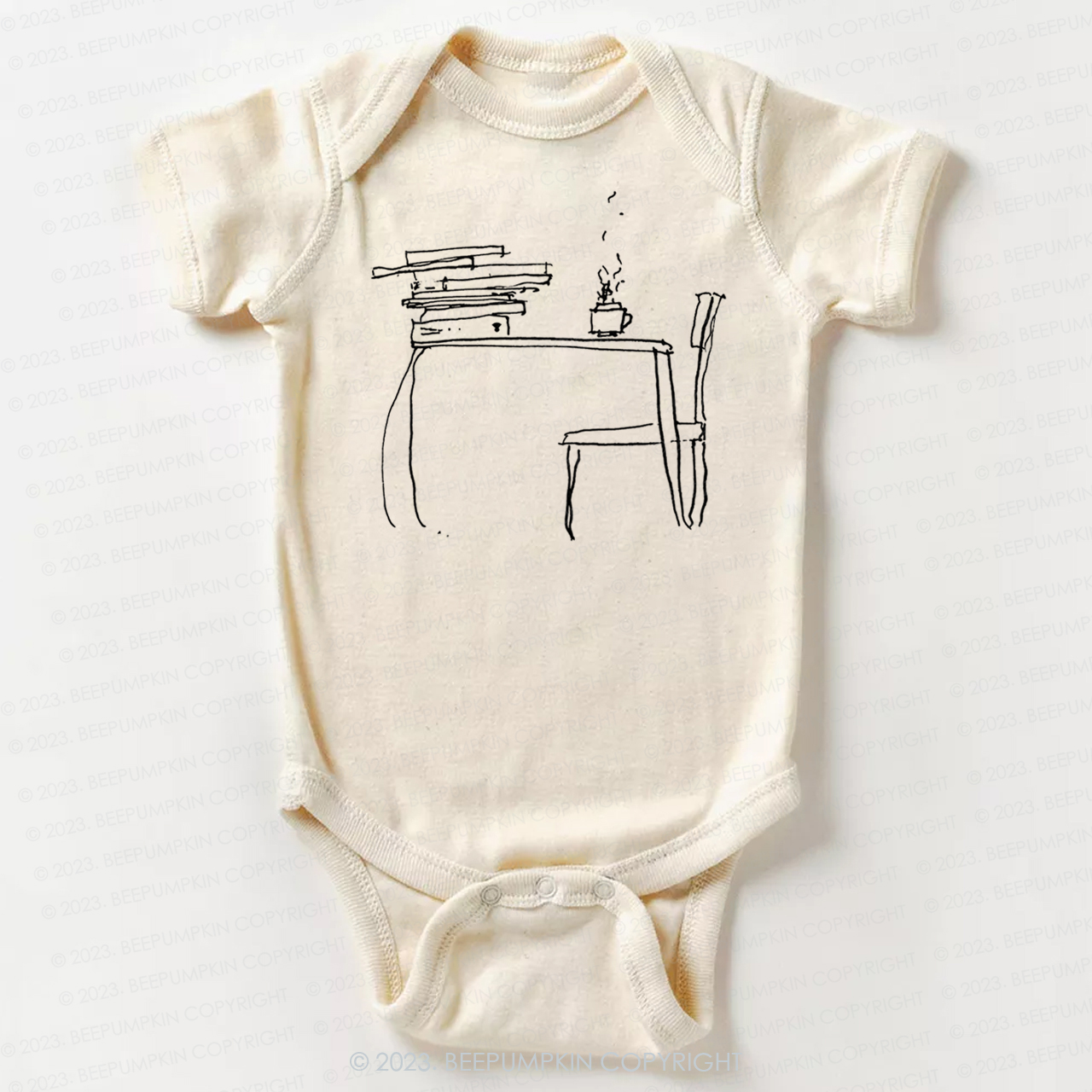 Literary Coffee Book Lover Bodysuit For Baby