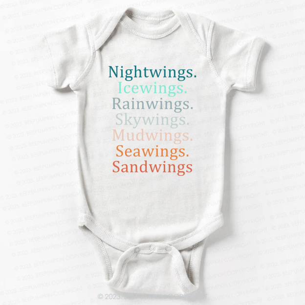 Wings Fan Dragon Books Lover Bodysuit For Baby