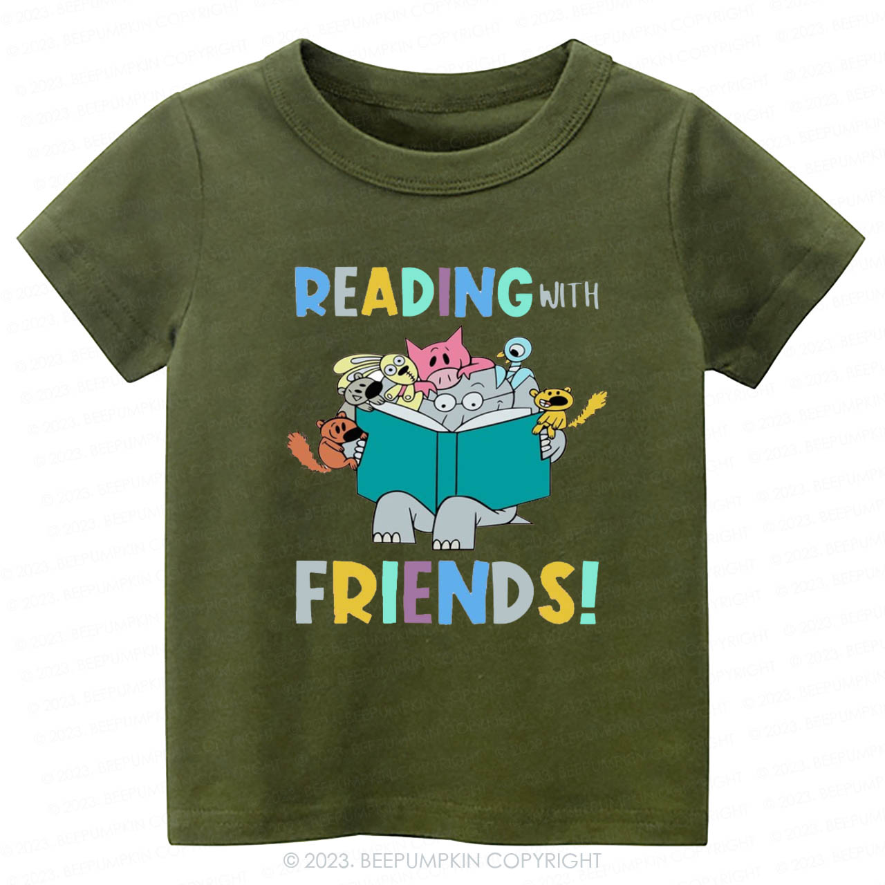 Reading With Friends Kids Shirt