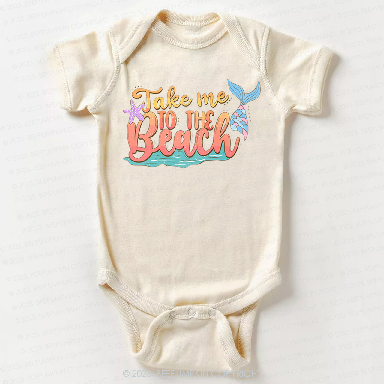 Take Me To The Beach Mermaid Bodysuit For Baby