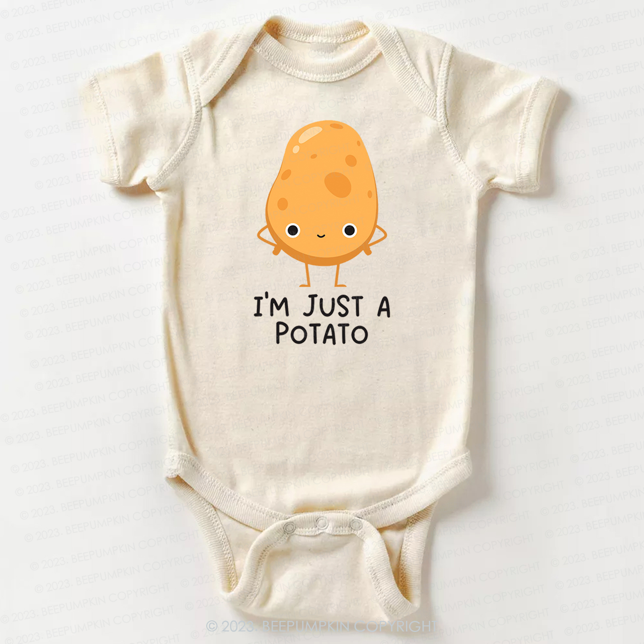 I'm Just A Potato Natural Bodysuit For Baby