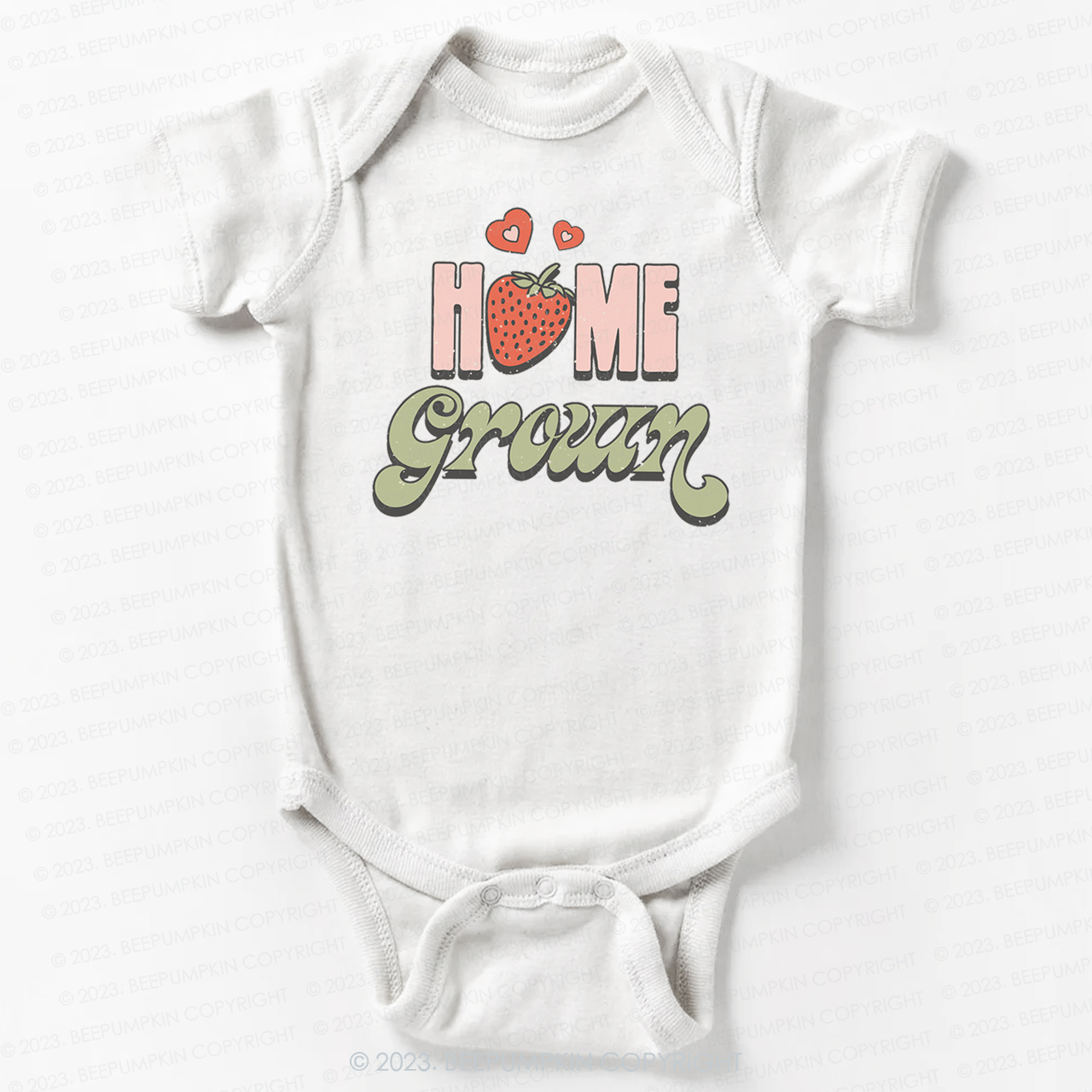 Vegan Natural Home Grown Bodysuit For Baby