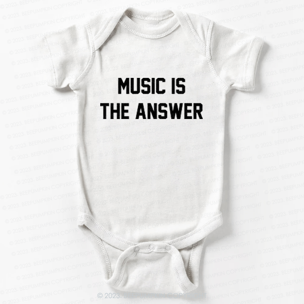Music Is The Answer Bodysuit For Baby