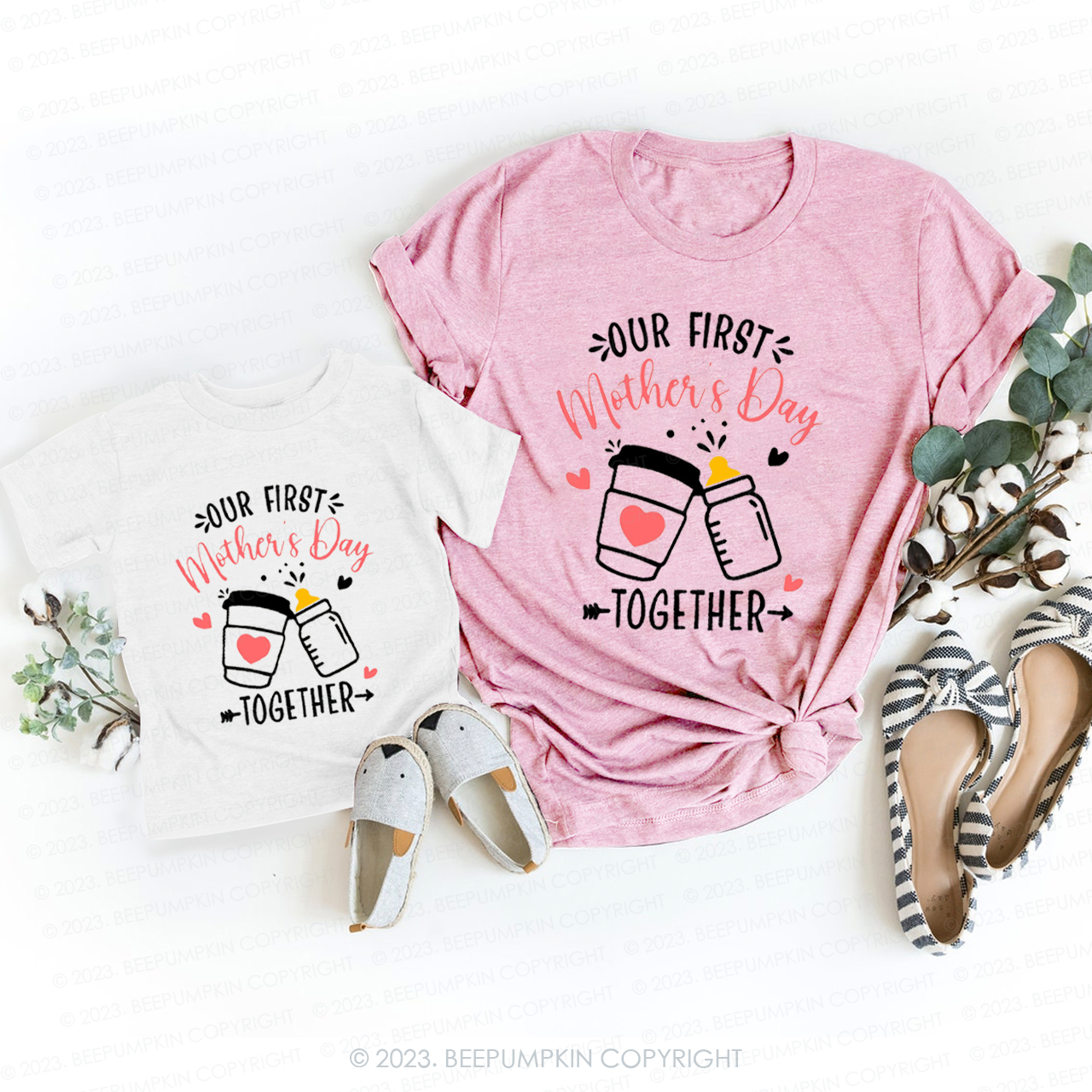Our First Mothers Day Together T-Shirts For Mom&Me
