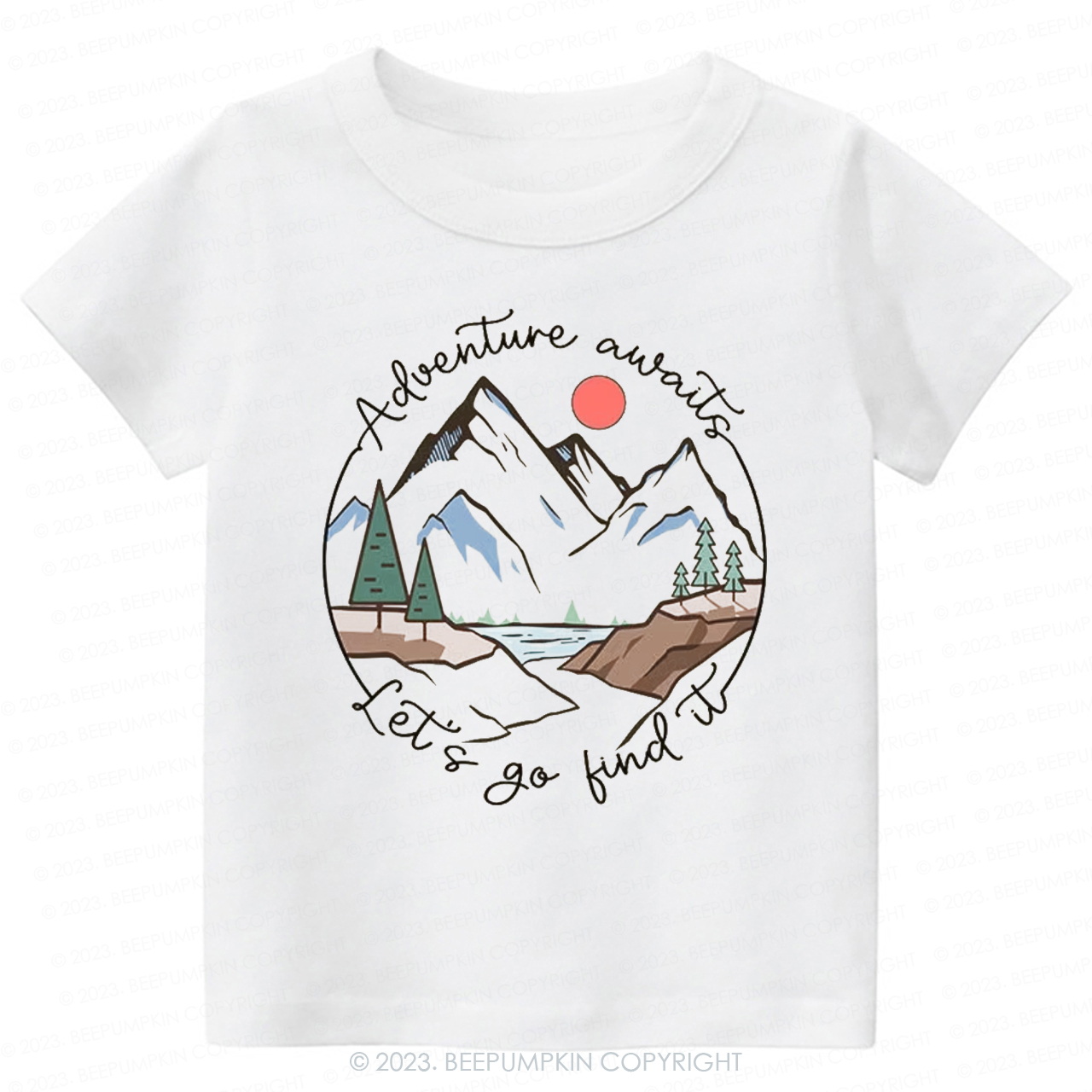 Adventure Awaits Let's Go Find It Kids Shirt