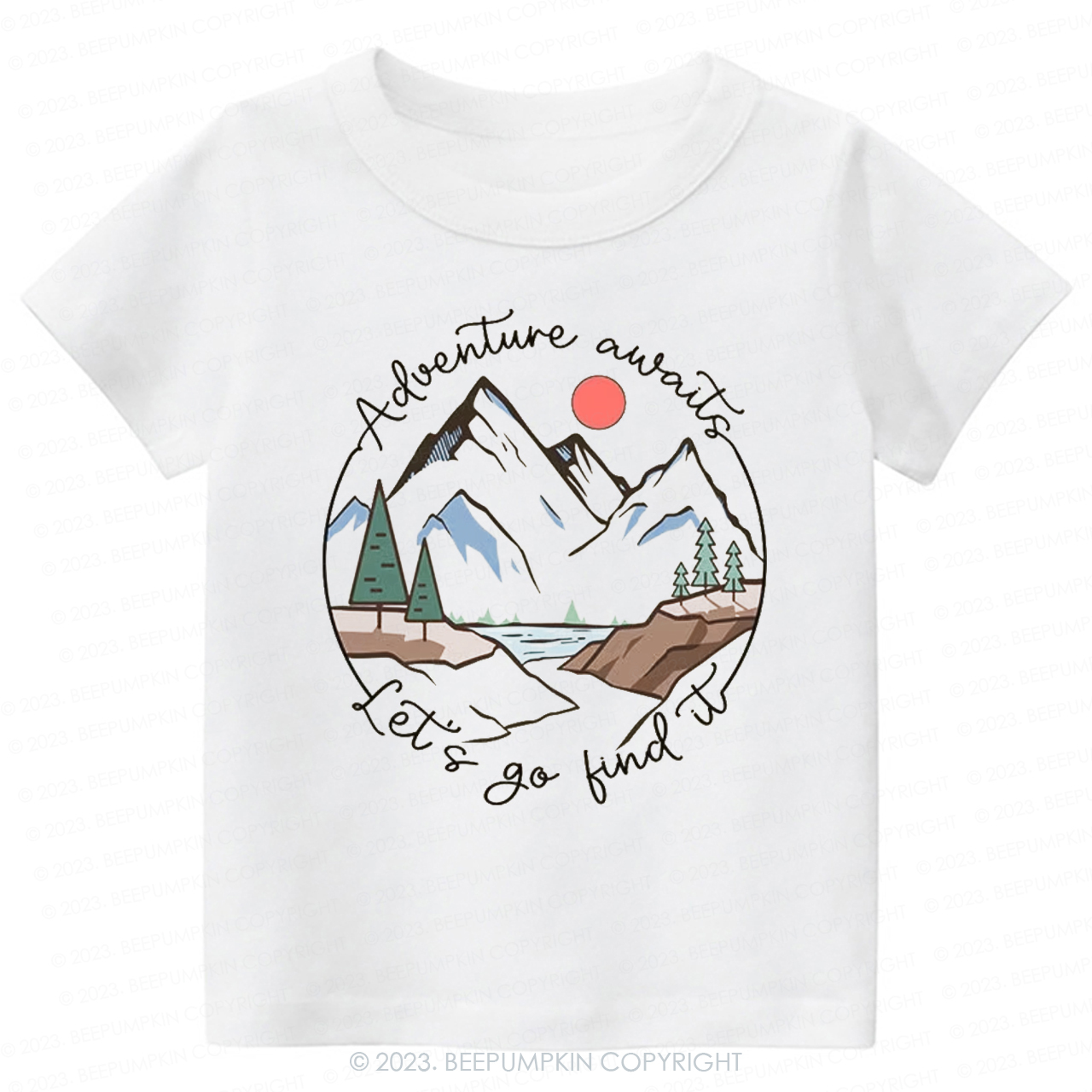Adventure Awaits Let's Go Find It Kids Shirt