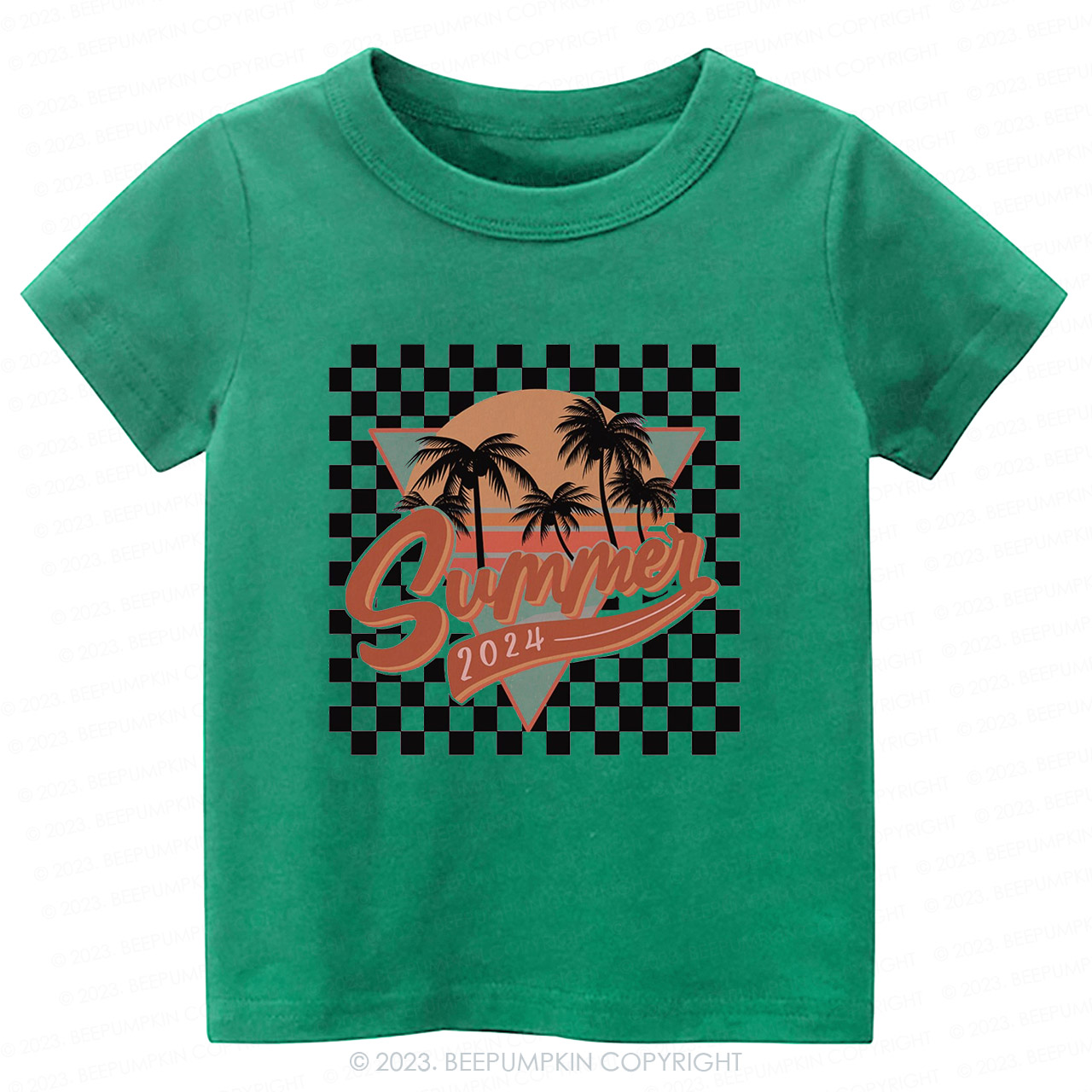 Retro Summer 2024 Natural Kids Shirt