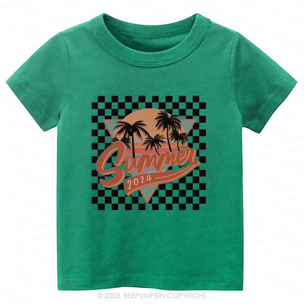 Retro Summer 2024 Natural Kids Shirt