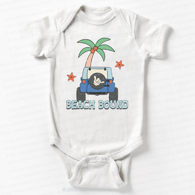 Beach Bound Car And Tree Bodysuit For Baby