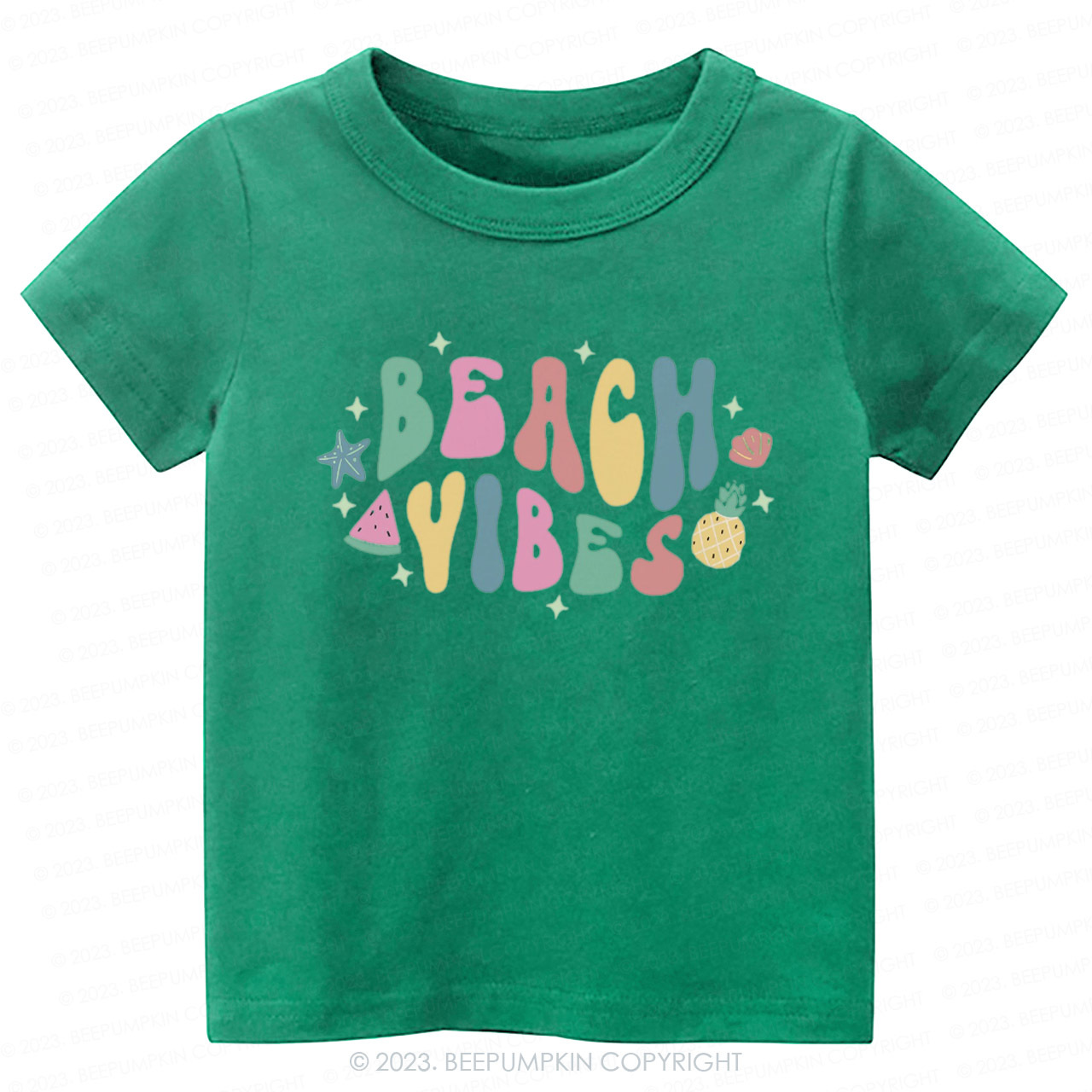 Retro Summer Beach Vibes Kids Shirt