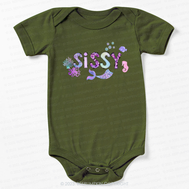 Ocean Mermaid Bodysuit For Baby