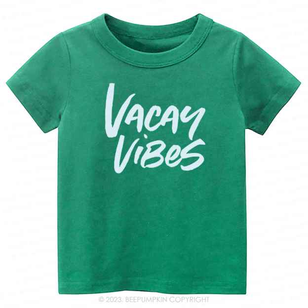 Vacay Vibes Neon Kids Shirt