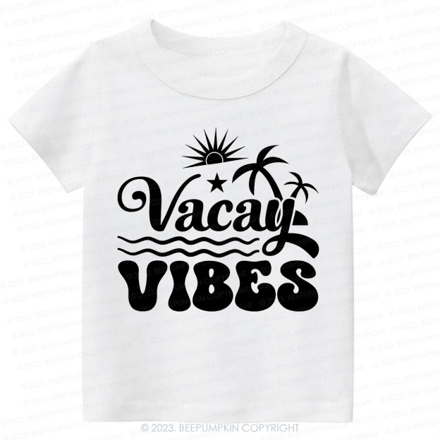 Summer Vacation Vacay Vibes Kids Shirt