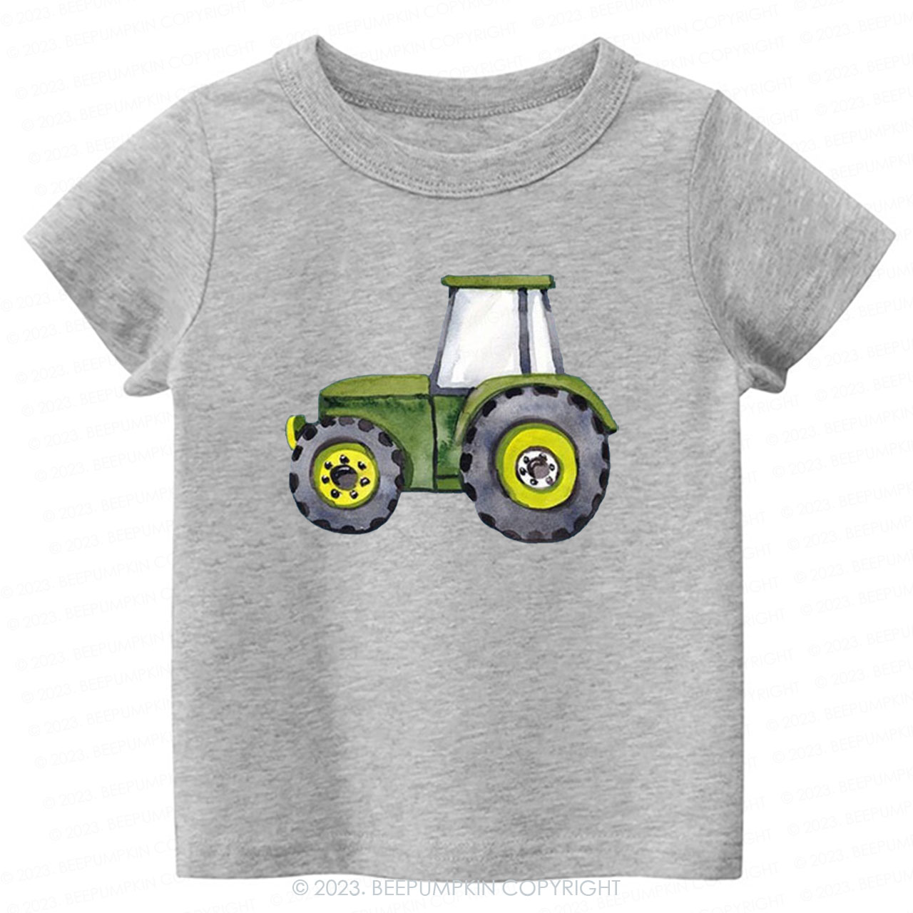 Cute Tractor Lover Shirt For Kids
