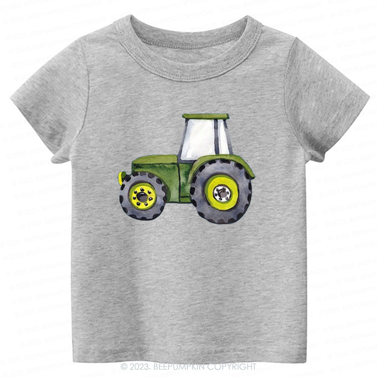 Cute Tractor Lover Shirt For Kids