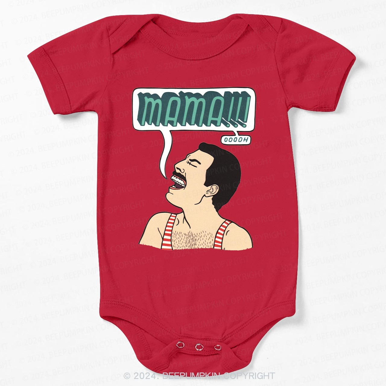 Funny Crazy Man Bodysuit For Baby 8