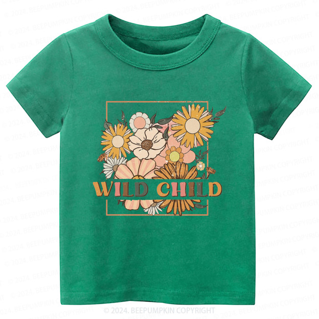 Retro Wild Child Toddler&Kids Tees 