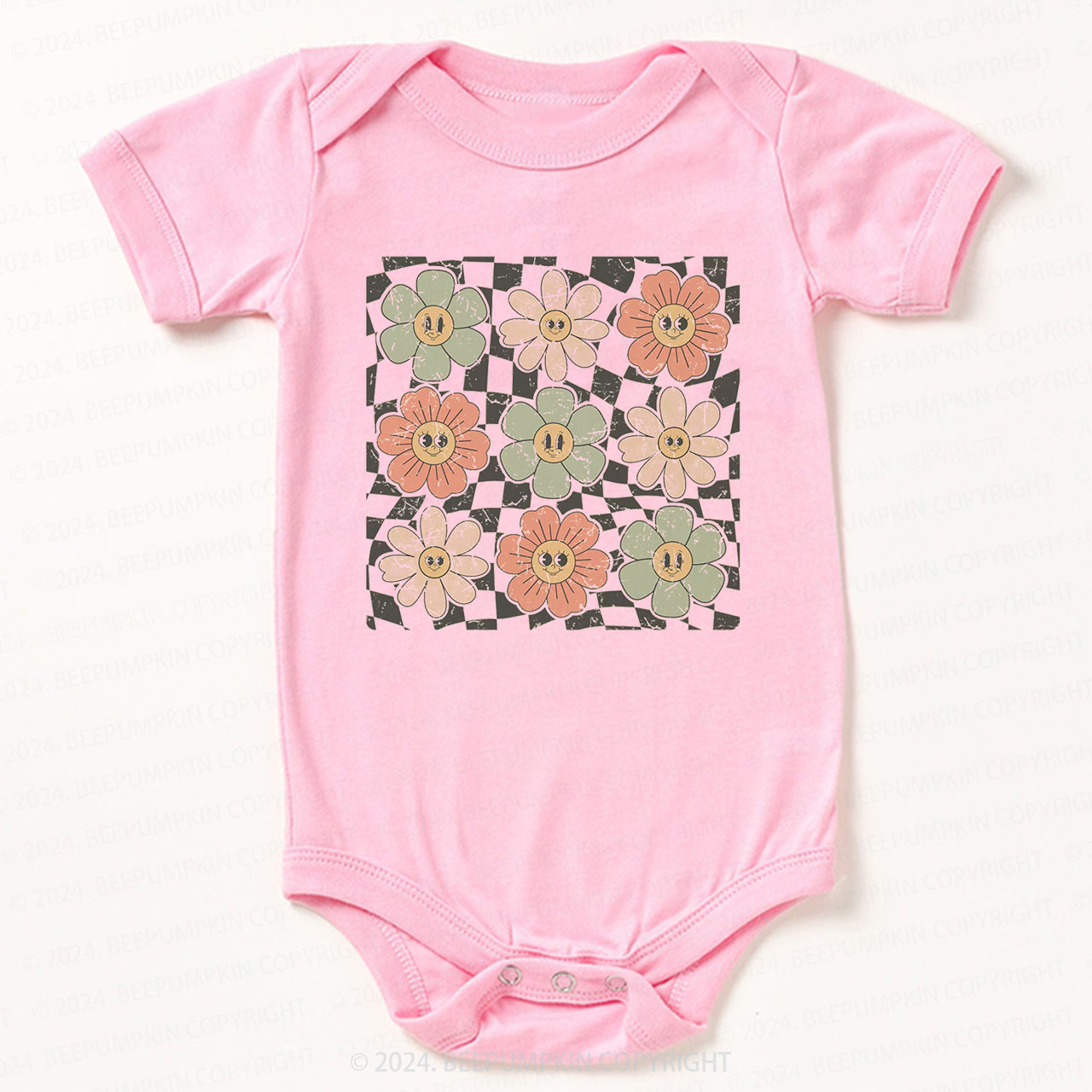 Retro Natural Bodysuit For Baby 