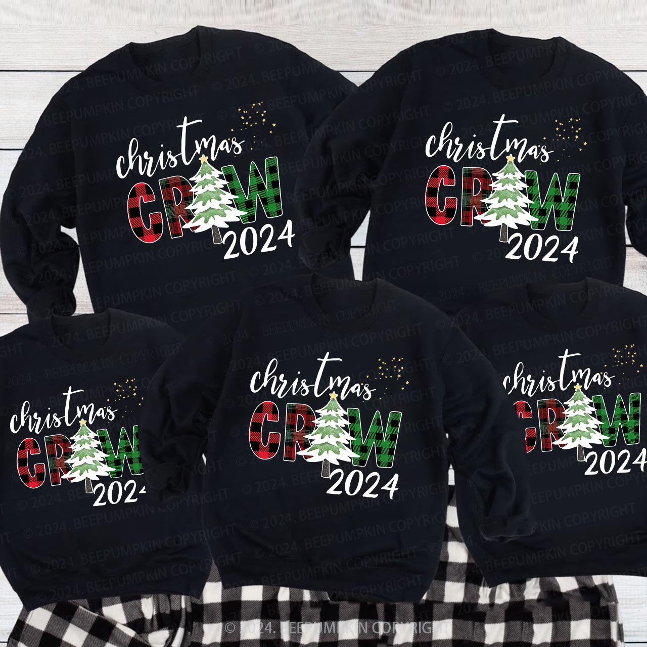 Matching Family Christmas Funny Attire Sweatshirts