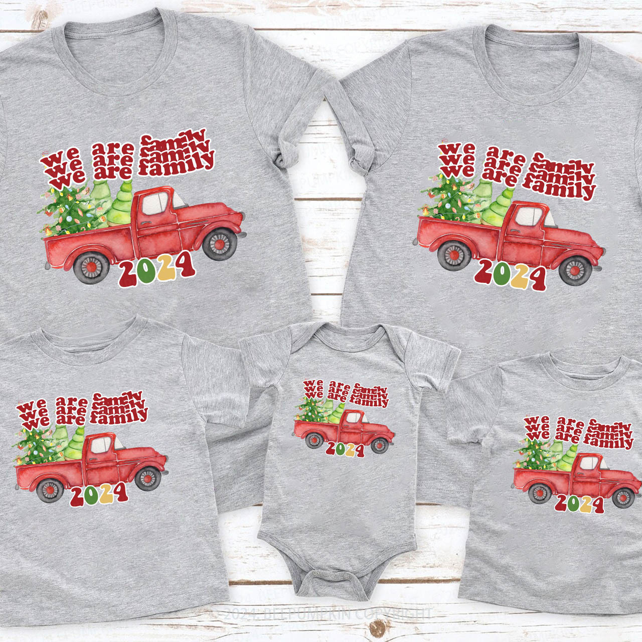 We Are Family 2024 Christmas Matching Shirts Beepumpkin