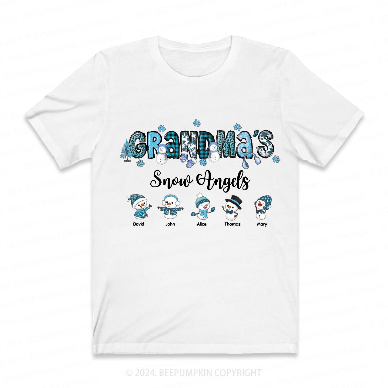 Personalized Christmas Name Grandma Grandma Gift Shirt Beepumpkin 