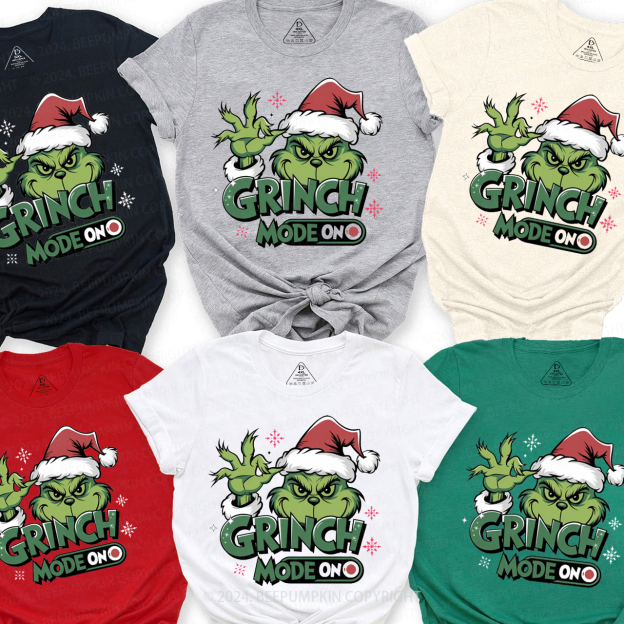 Christmas Mode On Family Matching T-Shirts Beepumpkin