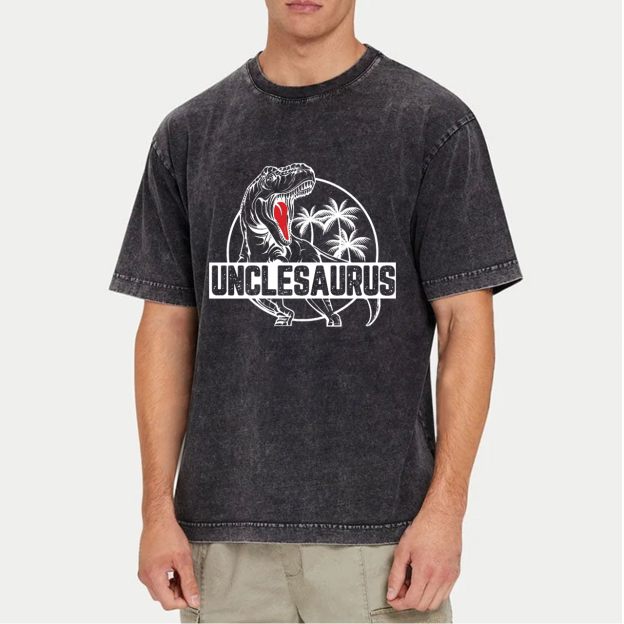 Unclesaurus Uncle Washed T-Shirts 