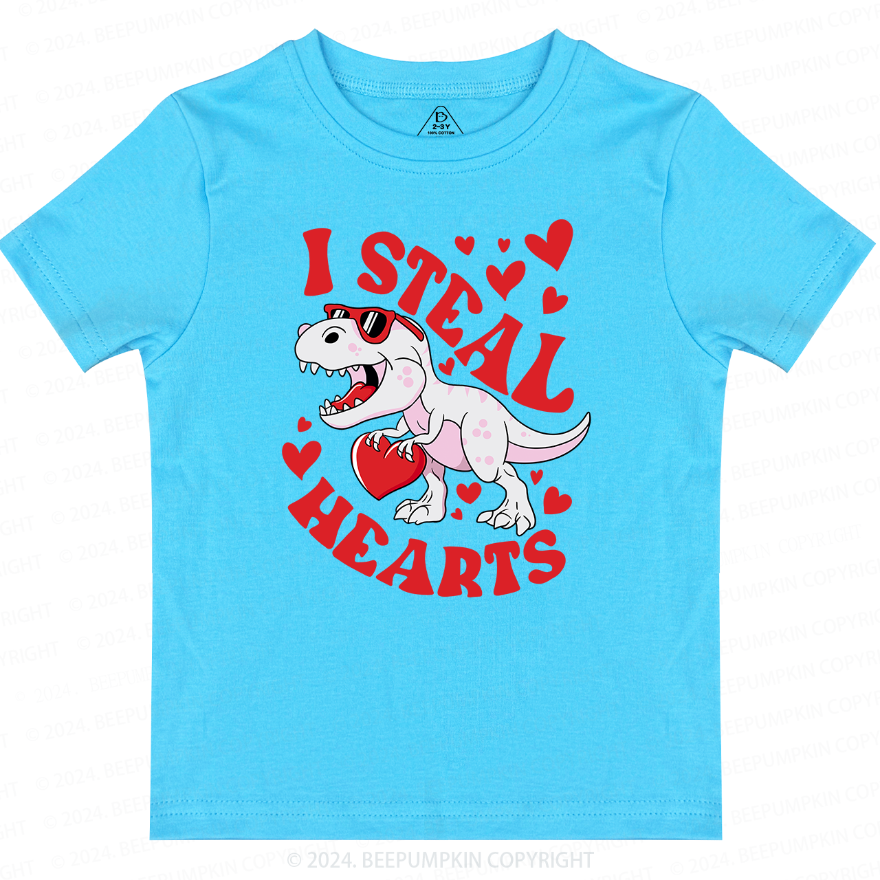 I Steal Hearts Valentine's Day Toddler&Kids Tees Beepumpkin