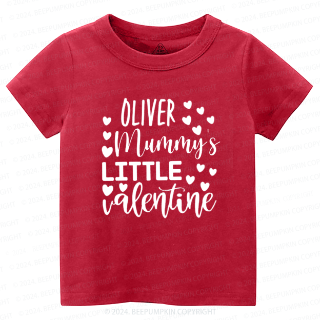 Personalized Mommy's Little Valentine Kids Shirt