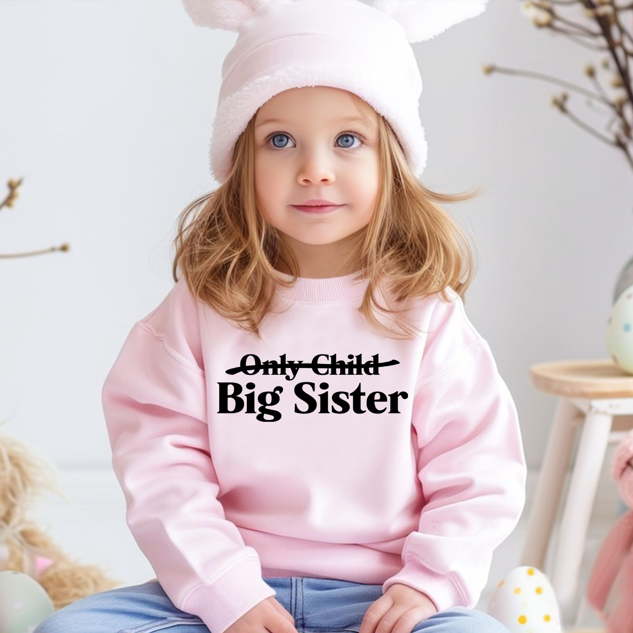 Only Child Big Sister Sweatshirt For Kids