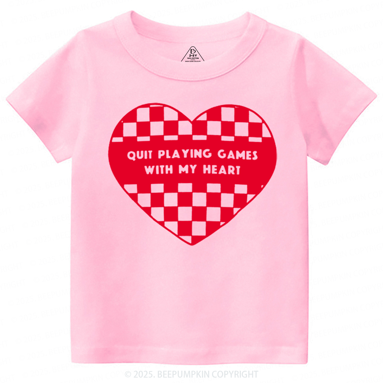 Quit Playing Games With My Heart Toddler&Kid's Tees Beepumpkin