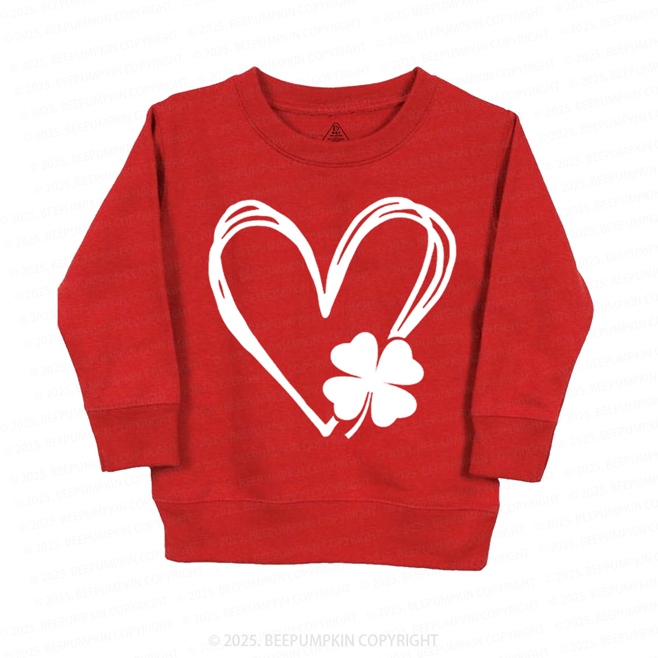 Shamrock Heart St. Patrick's Day Kid's Sweatshirt