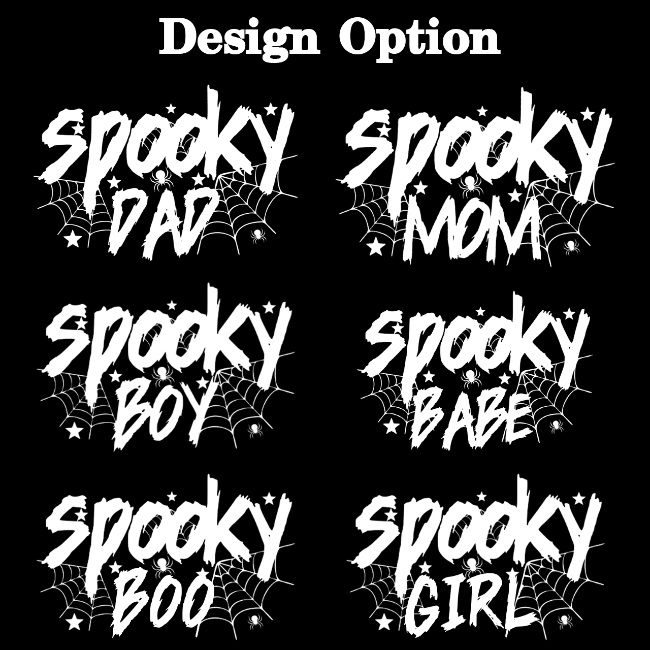 Personalized Ghostly Halloween Family Fun Matching Shirts