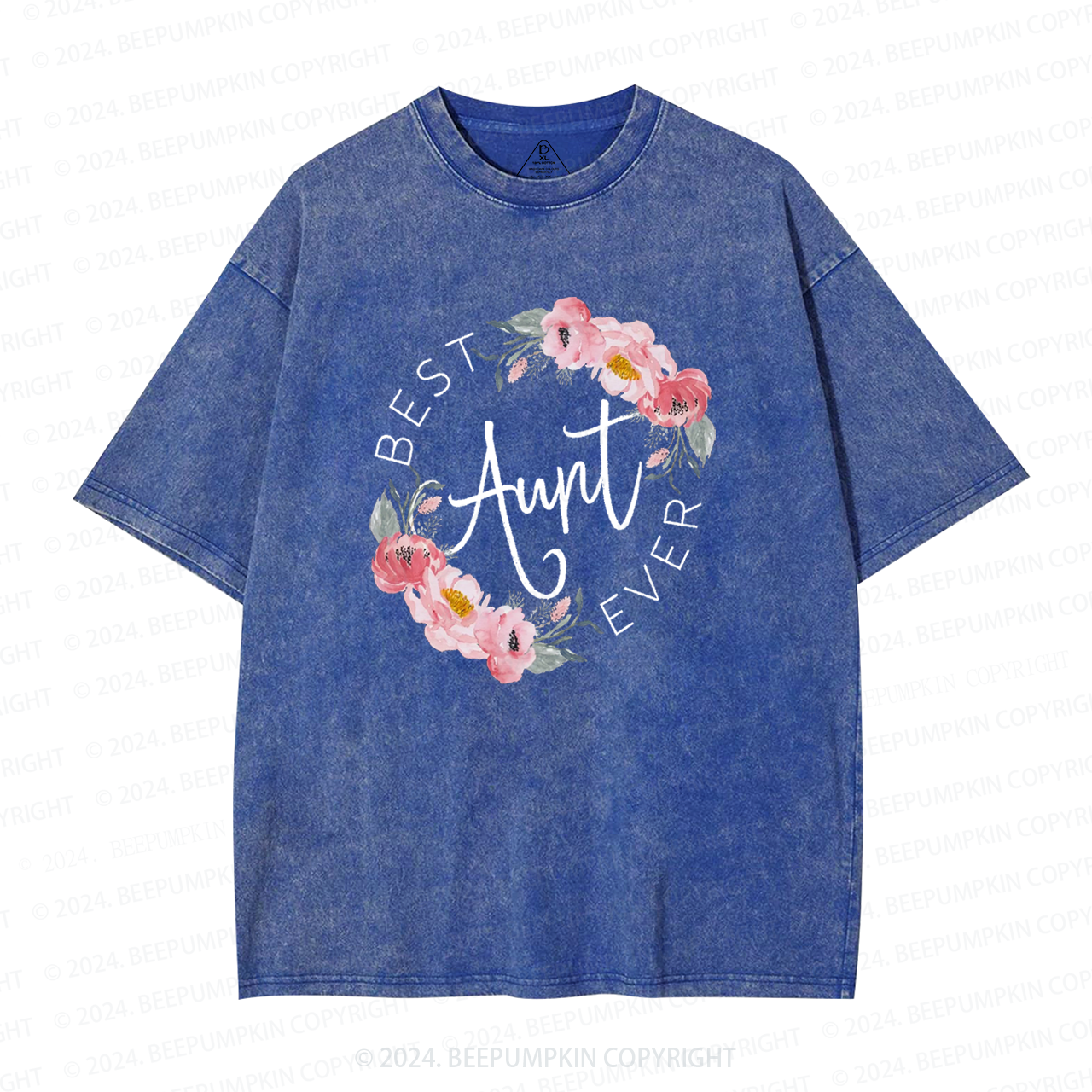 Best Flowers Aunt Washed T-Shirts 