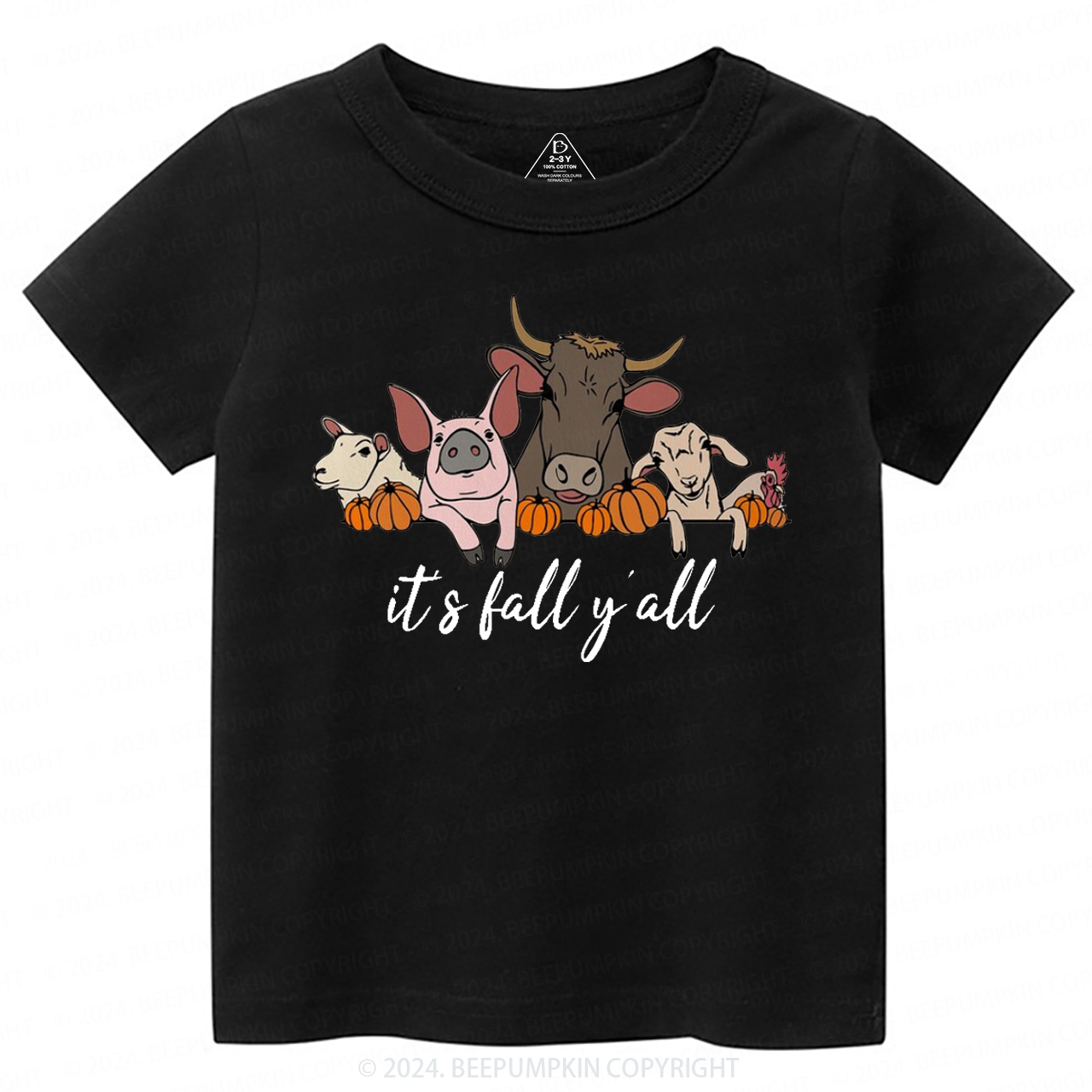  It's Fall Y'all Halloween Toddler&Kids Tees 