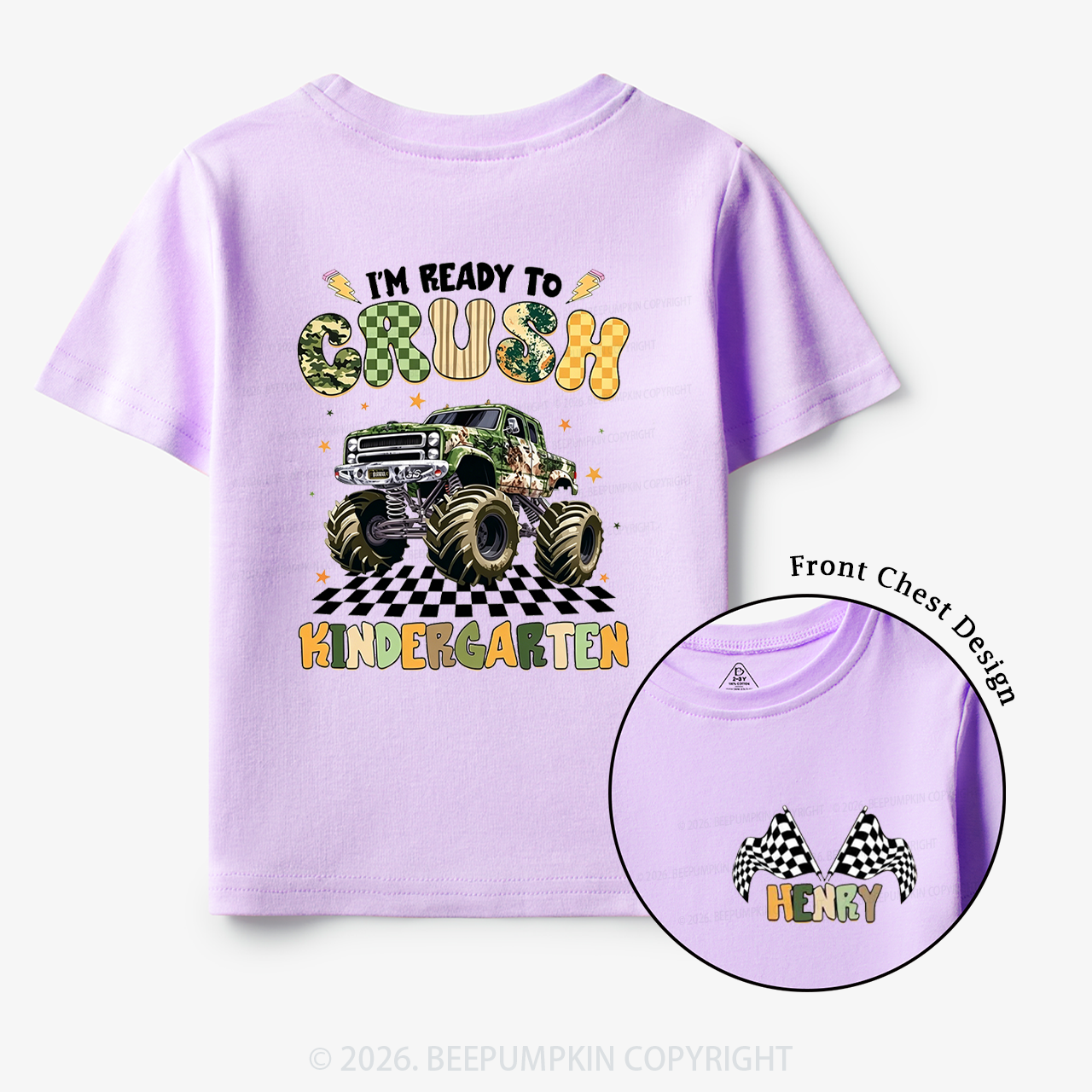 Personalized Ready To Crush Kindergarten Back to School Toddler&Kids Shirts