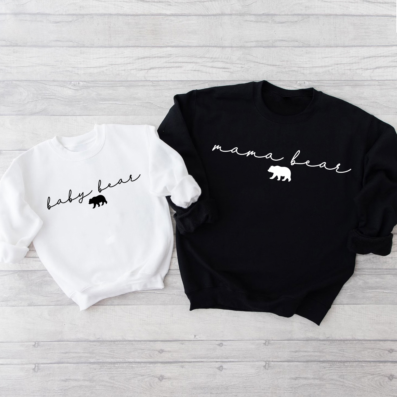 Personalized Matching Bear Family Sweatshirts
