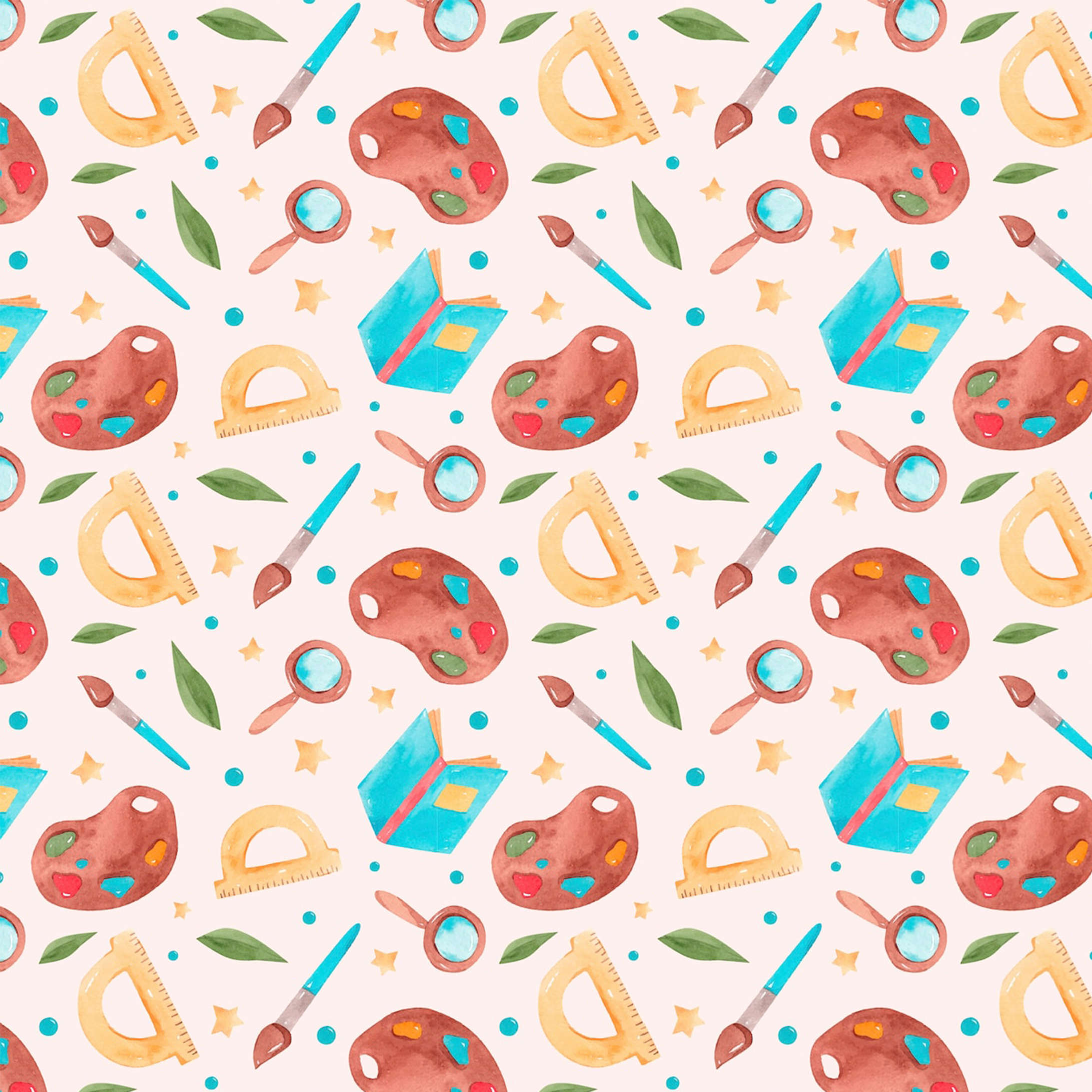 Watercolor Paint All Over Print Kids Tees